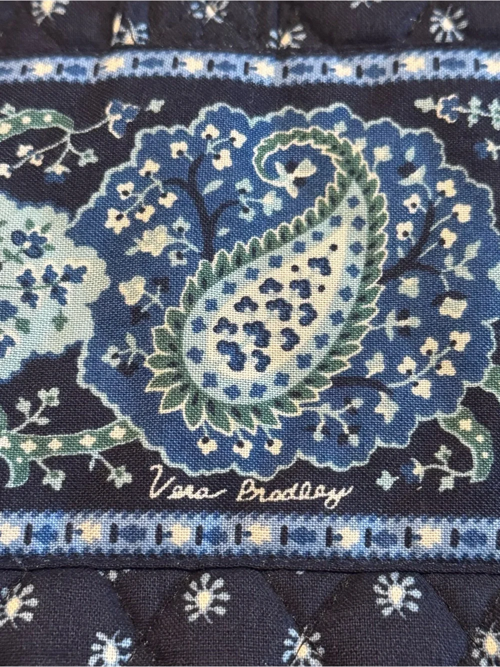 Vera Bradley Midnight Blues (Retired) Hanging Toiletry Bag